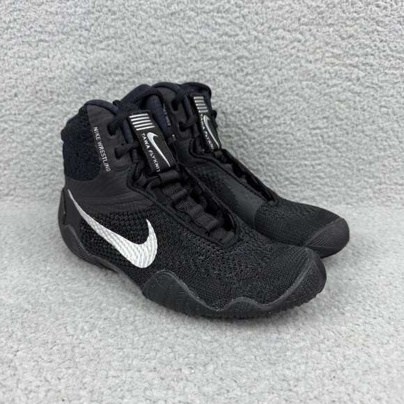 Nike Tawa Mens 4 Shoes Black Silver Wrestling Boxing Sneakers SE Youth Kids Boys